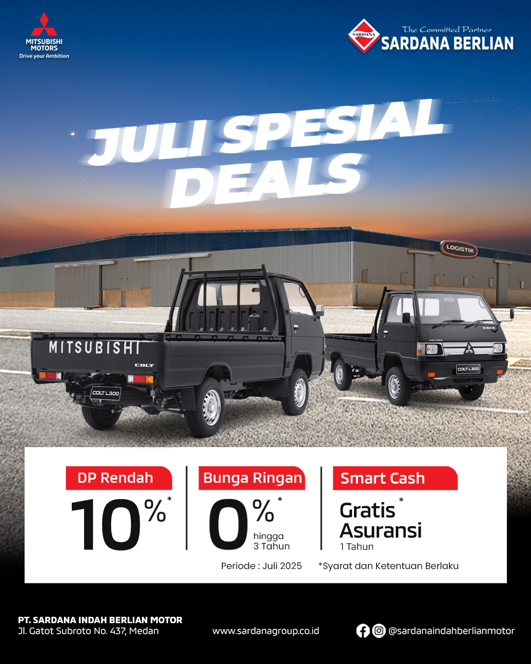 Juli Spesial Deals Mitsubishi New L300 Medan