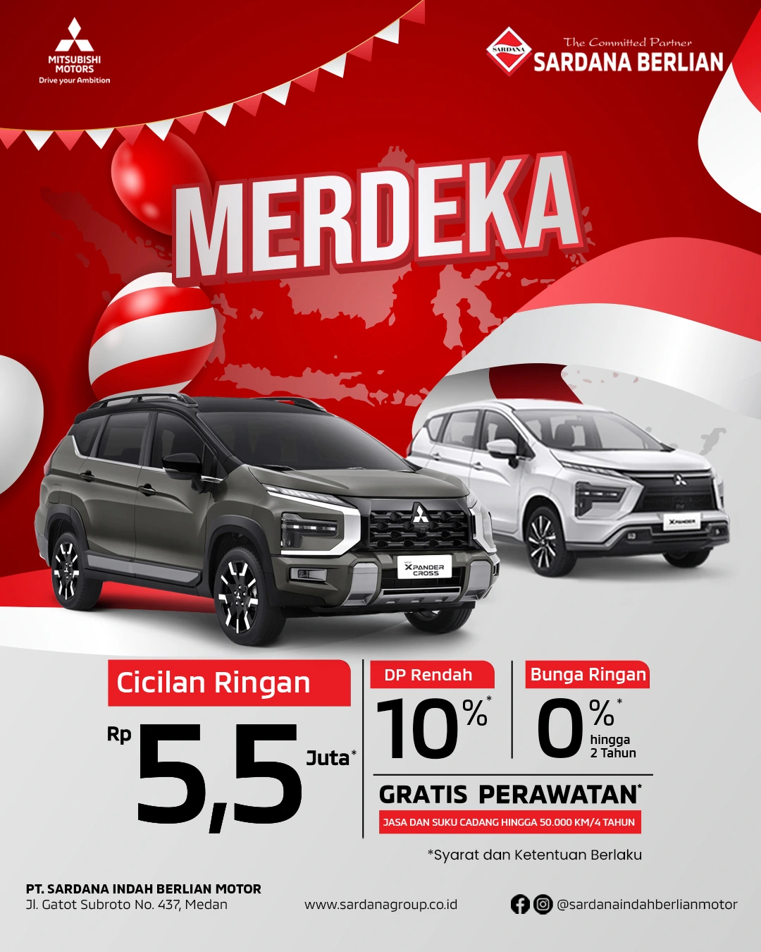MERDEKA - Temukan Harga & Promo New Xpander & Xpander Cross Terbaru Agustus 2026