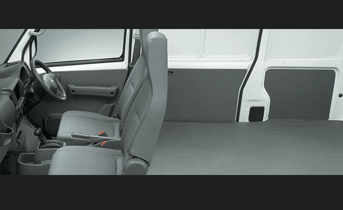 Mitsubishi L100 EV 2 Seater Cabin Interior